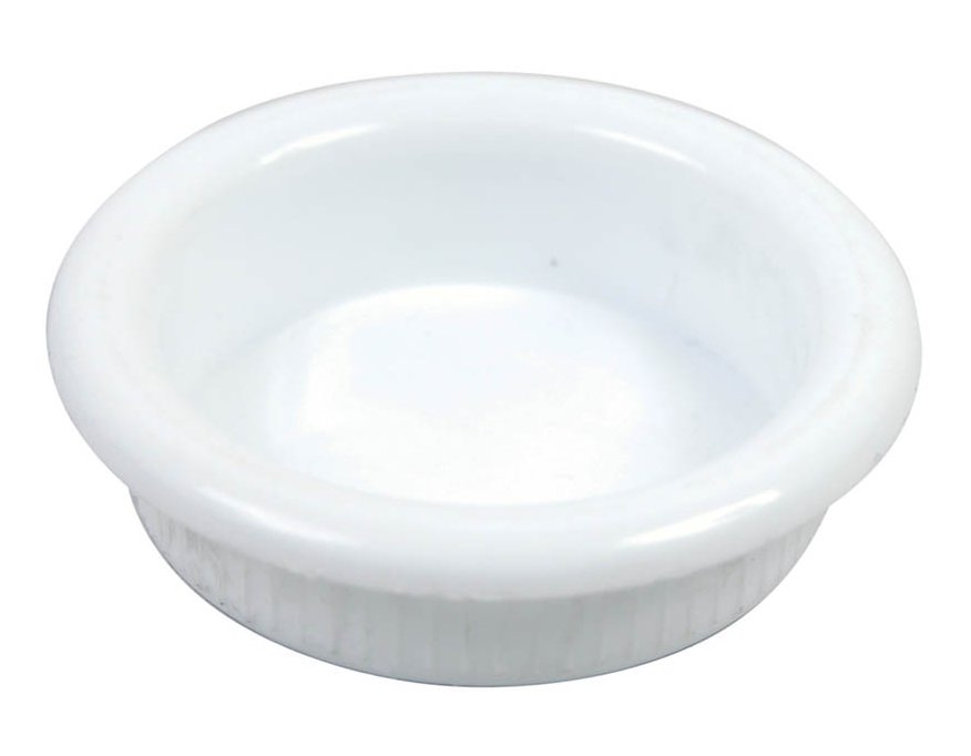 Poignée cuvette ronde plastique blanc Ø 40 mm