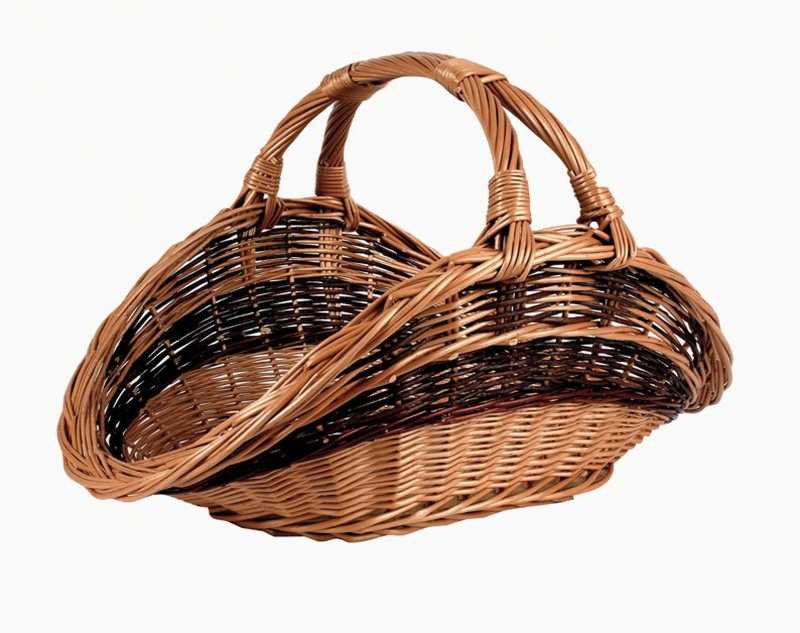 Panier à bois en osier